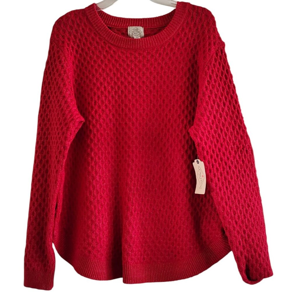 St. John's Bay Woman's Crew Neck Long Sleeve Pullover Sweater size PXL